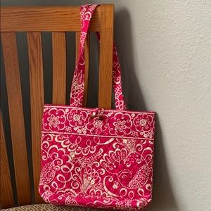 Cute Vera Bradley Bag in Twirly Birds Pink